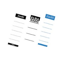 Wymienne etykiety do segregatora mała Bantex 30x110 mm 100szt